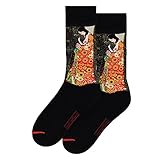 MuseARTa Unisex Gustav Klimt Socken, schwarz, 36-40