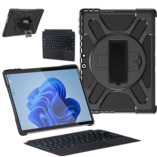ZenRich Rugged Case with Keyboard for 13-inch Surface Pro...