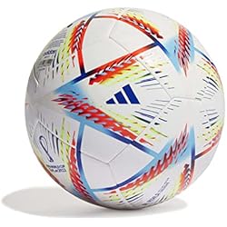 Balón de entrenamiento Adidas Al Rihla H57798, balones de fútbol unisex, Color Blanco/Multicolor, talla 5 EU