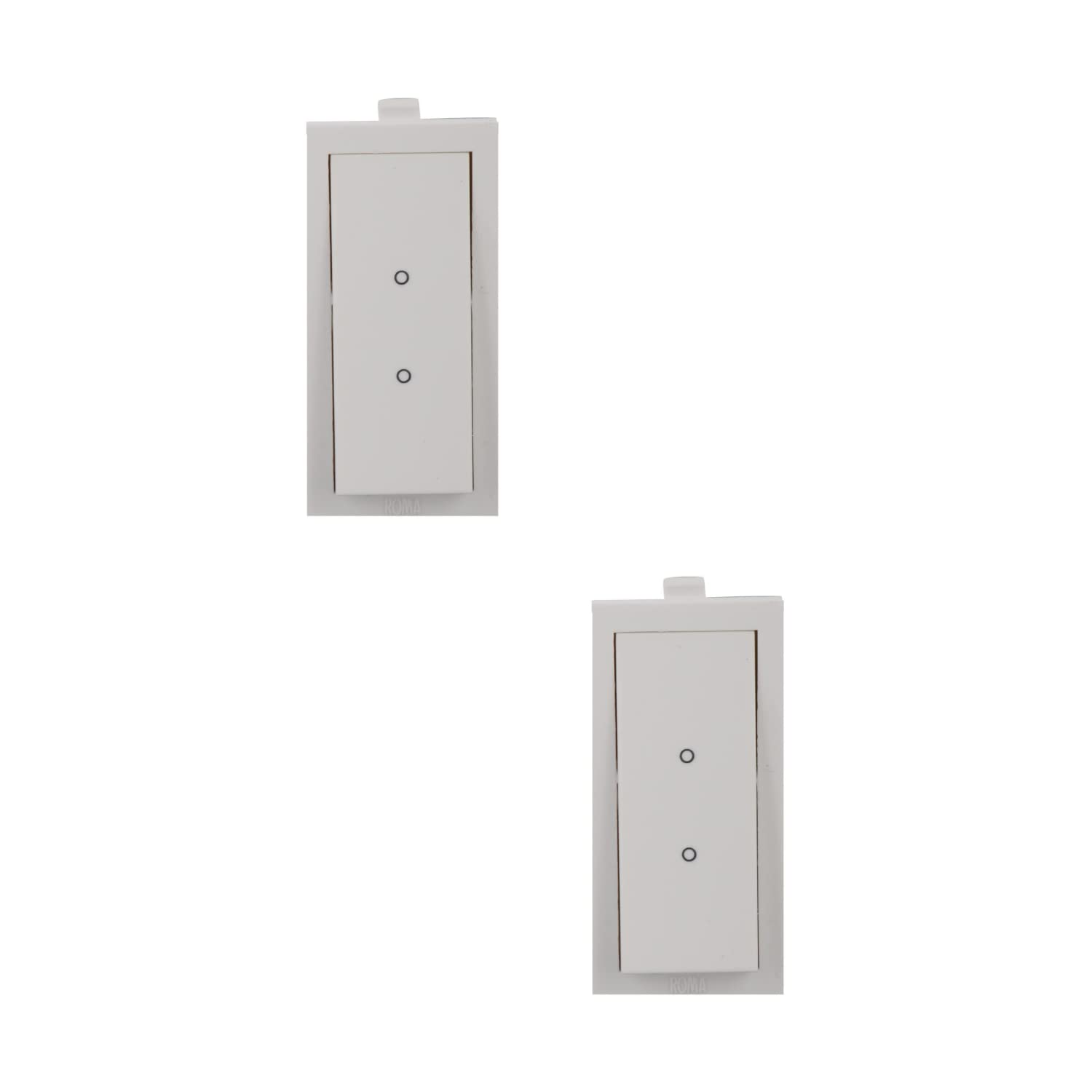 ANCHOR Roma 2-Way Switch 21022, White, 10 amp 240V (Pack of 2), Toggle, 2_Way