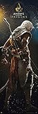 Tamaño: 53cm x 158cm Assassin\'s Creed Póster de Puerta Origins - Promo (53cm x 158cm) + 1 póster Sorpresa de Regalo