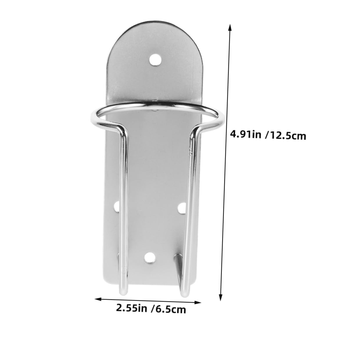 LALADEFIEE 2-piece Stainless Steel Wall-mounted Hair Clipper Rack Barber Station Organizer for Salon Easy Install Hair Trimmer Holder