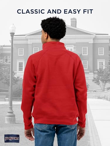 Image of JanSport Unisex Adult NCAA Officially Licensed Rival Long Sleeve Stand-Up Collar Quarter Zip Sweatshirt