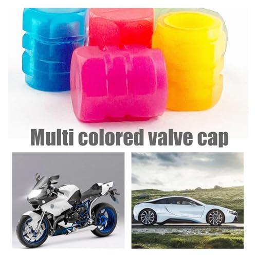 Cubiertas de válvula para bicicleta verde (4 uds) miniatura 3