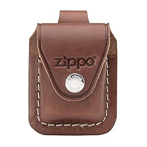 Zippo lederen tas bruin met lus