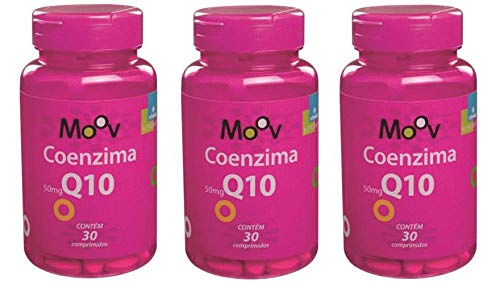 3 Coenzima Q10 p/Saúde do Coração Antioxidante 50mg por Comprimido