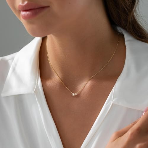 Pearl Necklaces for Women 14K Real Gold/Silver Plated Pearl Pendant Necklace Dainty Trendy Small Bead Choker Summer Fashion Wedding Jewelry Gift4