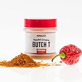Pepper Joe’s Trinidad Scorpion Butch T Pepper Powder – Extremely Hot Chili Powder Rub – 1/2oz Shaker Jar – Finely Ground Pure Hot Pepper Powder for Spicy Cooking