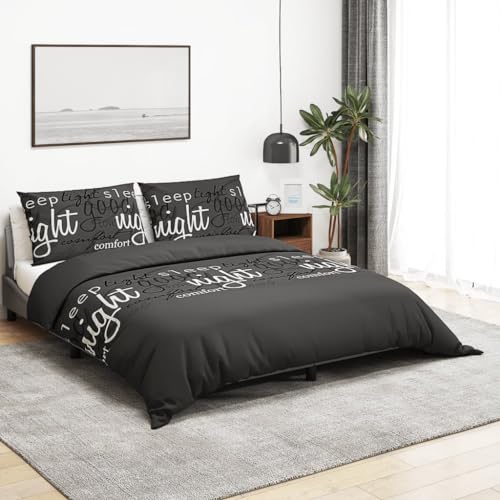 Mokuyary - Juego de funda nórdica (200 x 220 cm, algodón, funda nórdica para cama, dormitorio, hotel, B