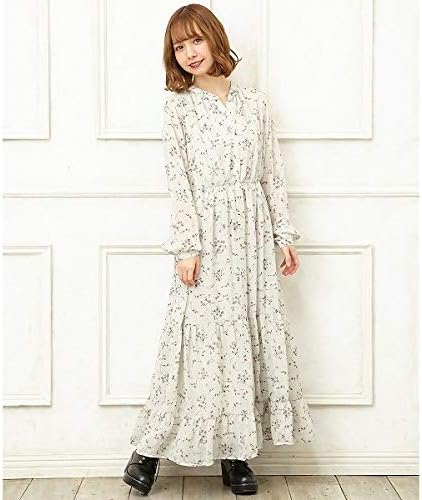 Amazon Co Jp イング Ingni 花柄シフォンティアードワンピース ミントグリーン M 服 ファッション小物