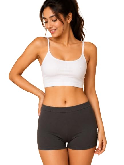 TRENZIA Women's High Coverage | Cotton Elastane | Stretch Mid Waist|Boy Shorts with Concealed Waistband and StayFresh Treatment-picture-54