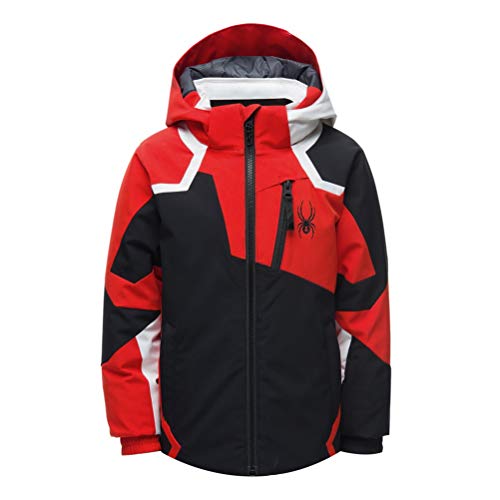 Veste de ski Spyder Mini Leader pour garçon idéale pour affronter l'hiver sur les pistes.
