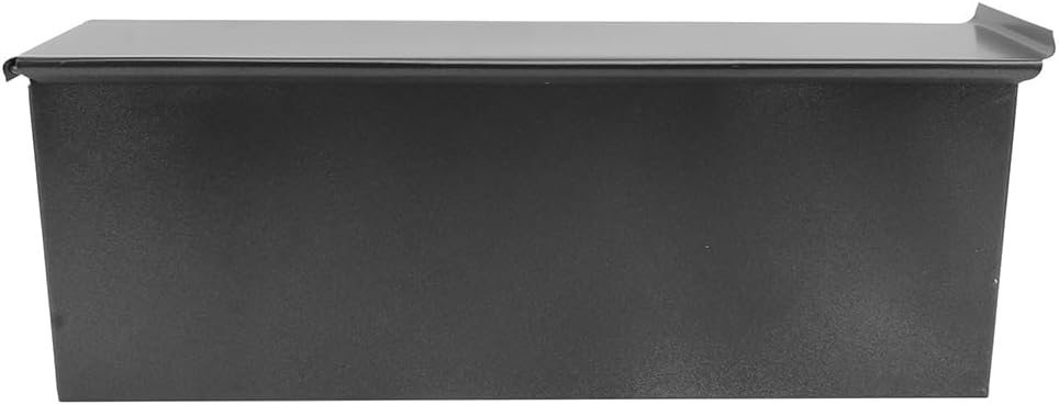 UPKOCH Pullman Loaf with Lid: Flat Toast Box Non- Stick Bread Toast with Cover Stainless Steel Bakeware for Kitchen Baking 600g Black