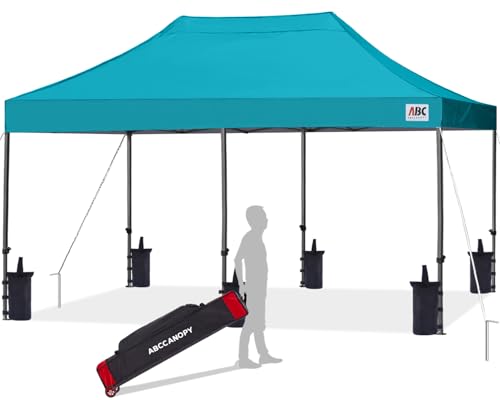 Image of ABCCANOPY Patio Pop Up Canopy Tent 10x20 Commercial-Series (Turquoise)