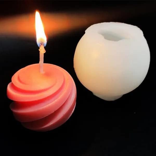 Miniatura 5 de Moldes para Velas - Molde de Silicona para Hacer Velas, Moldes 3D de Bricolaje para Cera de Soja, Cera de Abeja, Vela Aromática, Regalos del Día de