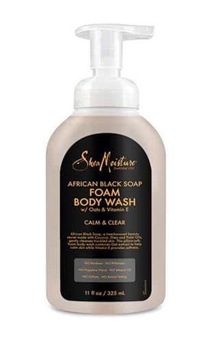 Gel de baño de espuma de jabón negro africano