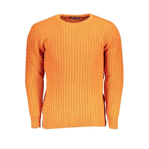 Maglione uomo arancio contre le teint terne un pull éclatant