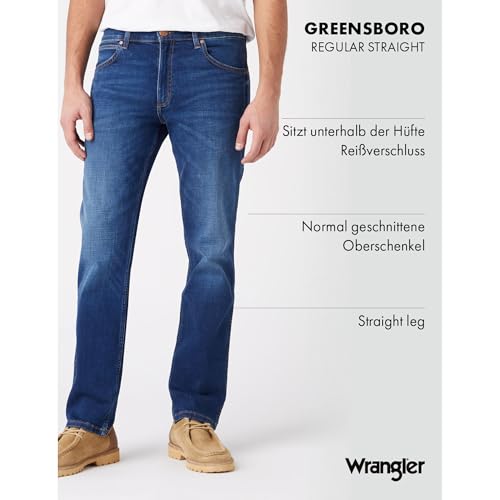 WRANGLER - Jeans Herren - Regular Straight Fit - Greensboro - for Real – Ansicht 3
