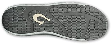 OLUKAI Nanea Li Men's Sneaker Shoes, Weather-Resistant & Breathable Canvas, Comfort Fit & Wet Grip Rubber Soles, Pale Grey/Vapor, 10 | Image 3