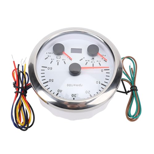 Medidor de voltímetro de 8 a 16 V y tacómetro de 6000 Rpm contra fallos de batería