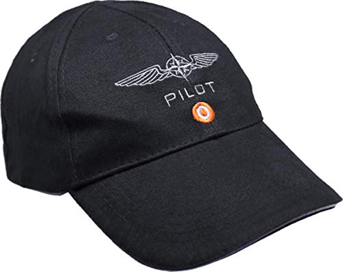 Casquette Design4Pilots Noire en Coton, aviation, pilote Cover