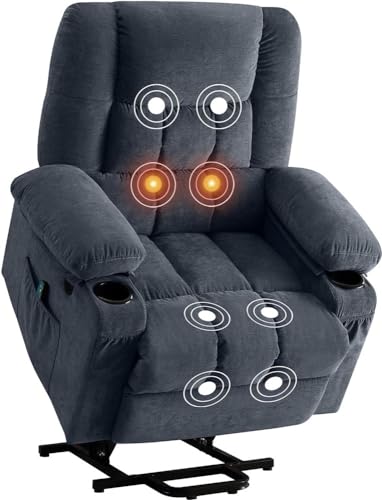Sillón reclinable manual ergonómico con masaje