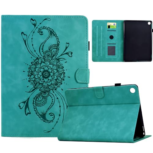 Étui Samsung Galaxy Tab A8 10.5 SM-X200 en Cuir Vert Clair Élégant