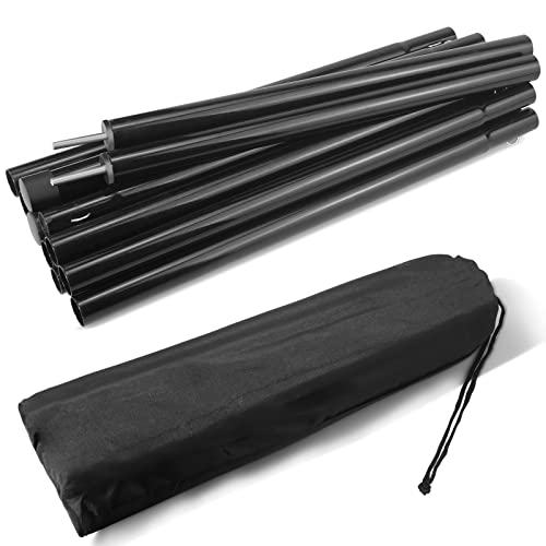 JAICOM Tent Poles, 7FT Adjustable Camping Tarp Poles, Set of 2 Rods, Sturdy and Portable, Suitable for Outdoor Awning Canopy Rain Fly Shelter Camping