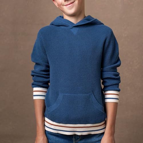 Image of Hope & Henry Boys' Hooded Pullover Sweater