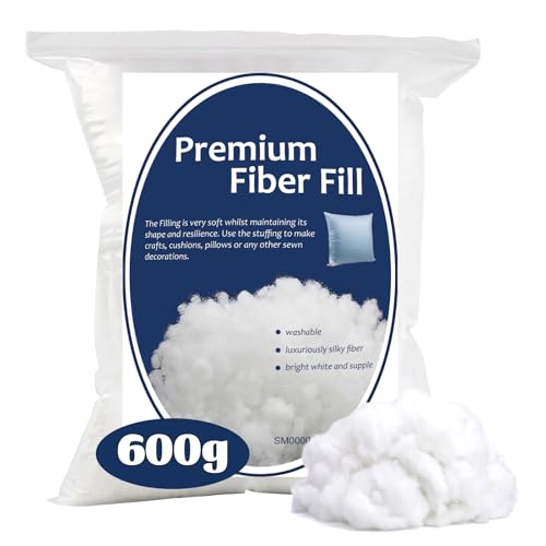 Image of Bupete 21oz /600g Polyfill Stuffing, (1.8oz~4.18lb) Pillow Stuffing