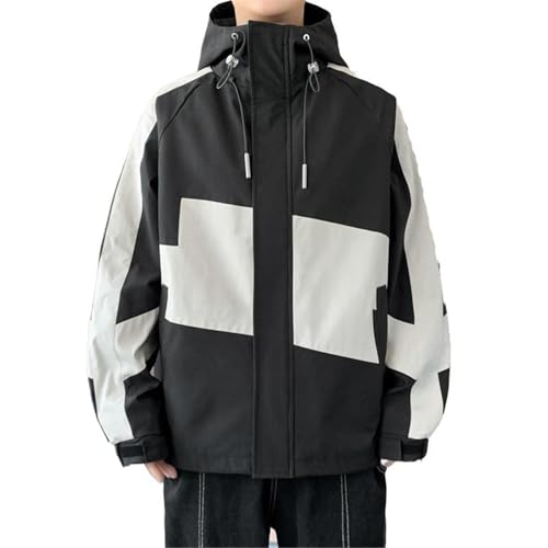 Veste à col pour hommes veste de travail ample en tissu premium pour le printemps