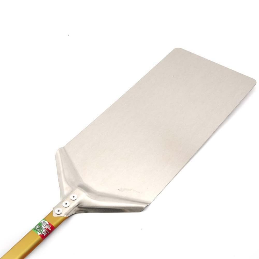 Giemme Pala per Pinsa, Panuozzo, Pizza alla Romana testa 23x40 cm - Alluminio anodizzato - Pala per pizza Professionale (manico cm 30)