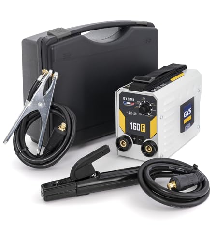 GYS, GYSMI 160A, estación de soldadura de electrodo recubierto 160A monofásico 230V (MMA), arco fuerza, antisticking, Hot Start, Con Maleta, portaelectrodos, cable de masa