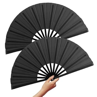 Milylianzi 2Pack Folding Hand Fan Rave Fans for...