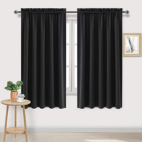 DWCN Blackout Curtains for Bedroom – Rod Pocket Thermal Insu...
