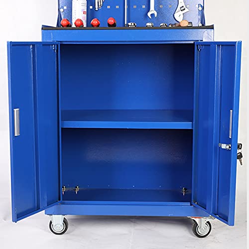 Bderkz Tool Chest Heavy Duty Cart Steel Rolling Tool Box with Lockable Doors, Perfect Organizer for Automotive Tools (Red) (Color : Black) - Image 6