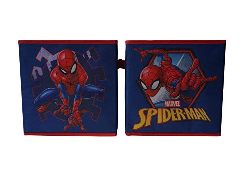 Marvel Spiderman Collapsible Storage Cubes, Blue