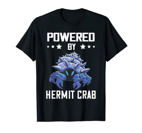 Powered By Ermitit Crab Sea Animals Ermitit Crab Lover Camiseta
