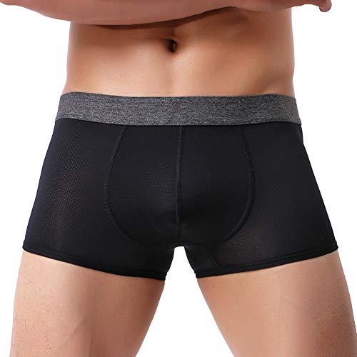 Summer Code Men's No Ride Up Boxer Brief Breathable Underwear Pack (2 or 4 Pack)2