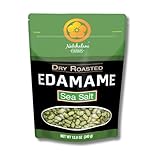 Dry Roasted Edamame Beans Snack by Nakihalani Farm – Sea Salt (12 oz) Non-GMO Crunchy Soybeans Plant-based High Protein Snack for Adults & Kids Gluten-Free, Nut-Free, Vegan Snack in Resealable Bag