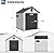 Amopatio Outdoor Storage Shed,6x6 Resin Shed with Floor Included, Outside Sheds Storage Waterproof for Bike, Tools, Garden, Backyard