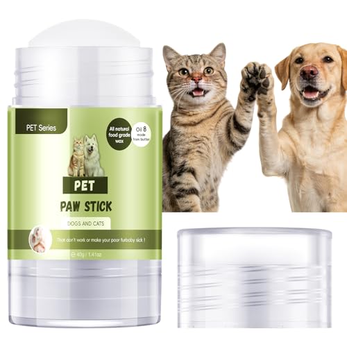 GUOYAOLIFU Pet Paw Stick, Cat Dog Paw Pad Stick, Lick Safe Dog Paw Blam Protector, Soother & Moisturizer for Cracked Dry & Damaged Paws