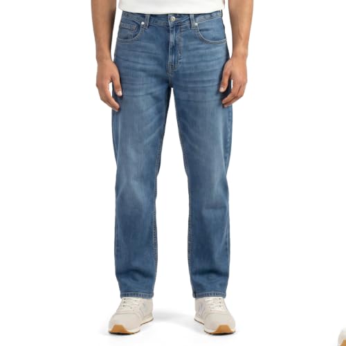 Image of Spykar Men's Chico Relaxed Fit Jeans | Mid Rise | Casual Denim | Stretch Fit | Jeans for Man