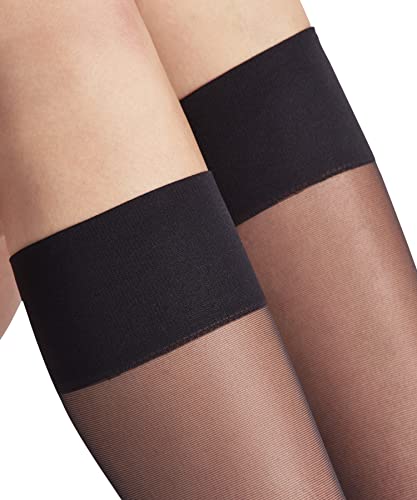 Falke Women's Pure Matt Knee-High Socks, Sheer 20 Denier, Black (Black 3009), 8-10.5, 1 Pair #TOP3