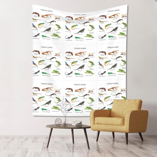 Tapisserie imprimée lézard ultra douce et tissu léger SHuWeiD de décoration