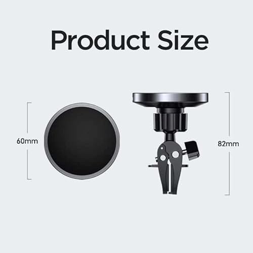 Miniatura 6 de Cargador inalámbrico de montaje para automóvil para la serie iPhone, soporte magnético para teléfono con carga inalámbrica de 15 W y clip de