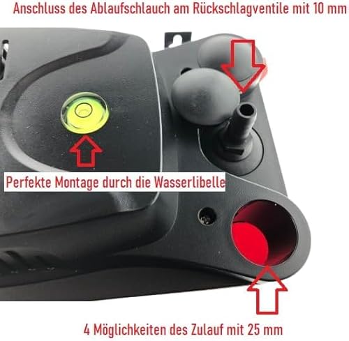 Silken Kondensatpumpe, Rot, Modern, Kunststoff, Kondensatpumpe, 32.5 x 14.5 x 14.5 cm, 230 Volt, Automatisch, Wandmontage, 1.5 Liter Behältervolumen