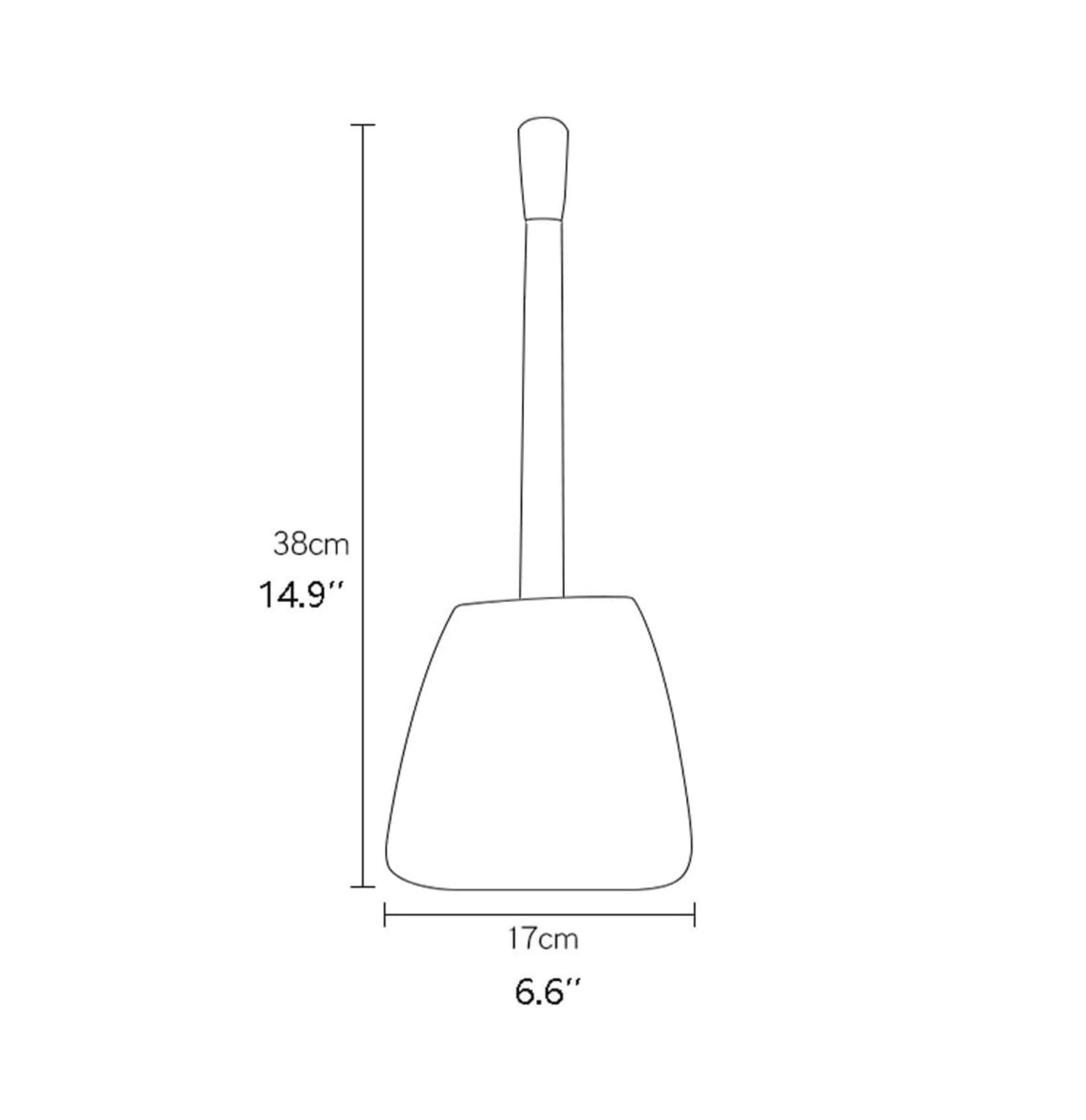 Set scopino e Supporto per WC - Scopino per WC in Resina con Manico Lungo per Una Pulizia Profonda, Senza Angoli Morti, Eleganti Colori Sabbia e Nero, Strumento Essenziale per Il Bagno
