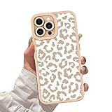 ZIYE for iPhone 13 Pro Max Case Leopard Pattern Phone Case with Camera Protection,Silicone TPU Phone