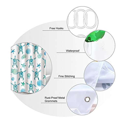 Ensemble de rideau de douche imperméable en tissu polyester pour salle de bain - 8